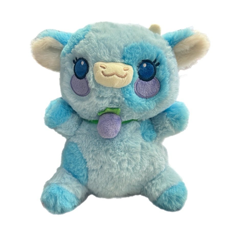 Cracker Barrel Fiesta Blueberry Kawaii Cow Plush 10" Stuffed Animal | Finer Things Resale