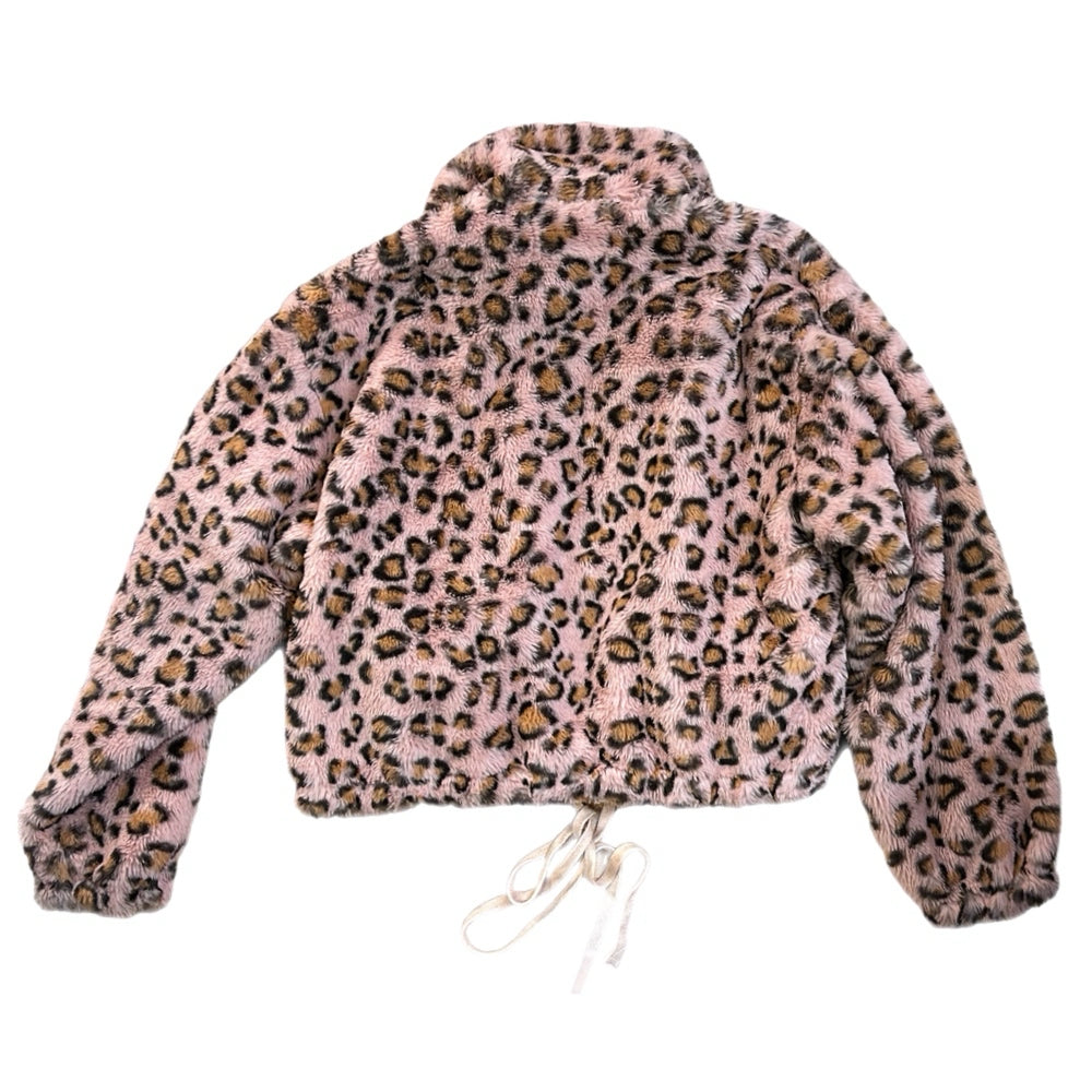 Know.One.Care Leopard print plush jacket coat SIZE MEDIUM NWT!