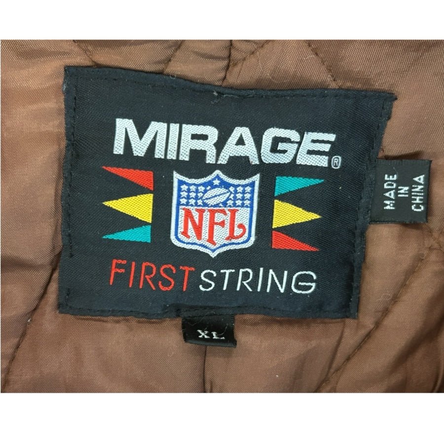 VINTAGE Cleveland Browns Mirage First String NFL Stadium Parka Coat XLARGE | Finer Things Resale