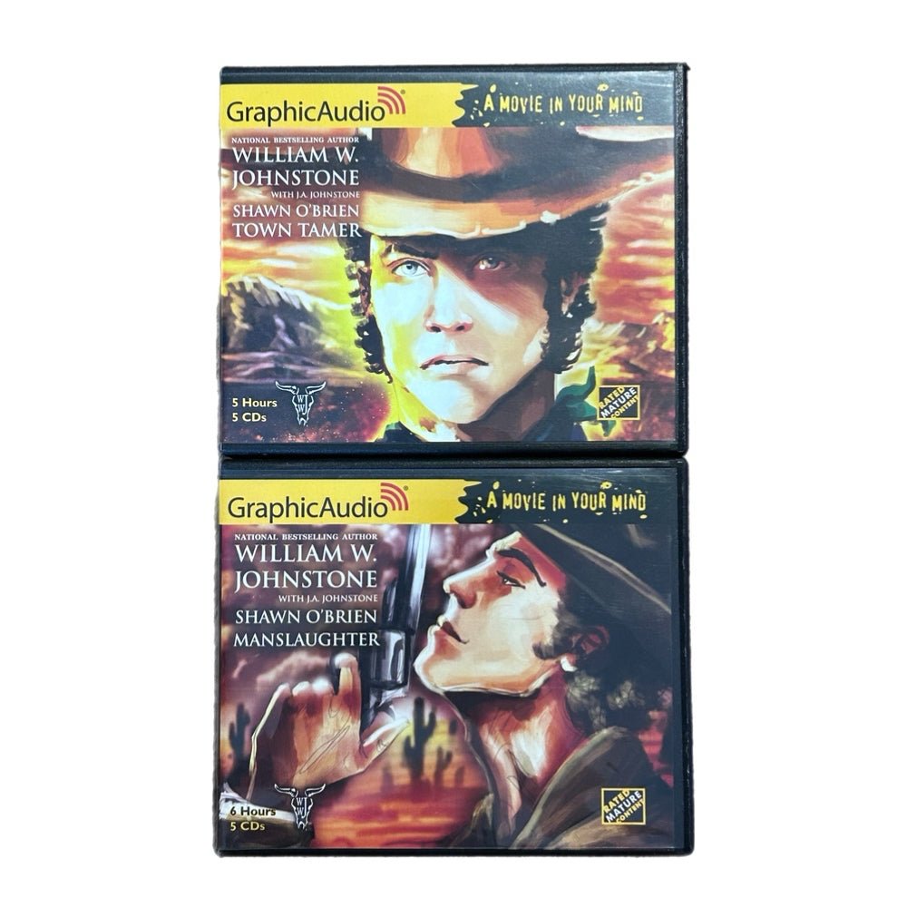 Shawn O'Brien William W. Johnstone GraphicAudio CD #1 Town Tamer #2 Manslaugter | Finer Things Resale