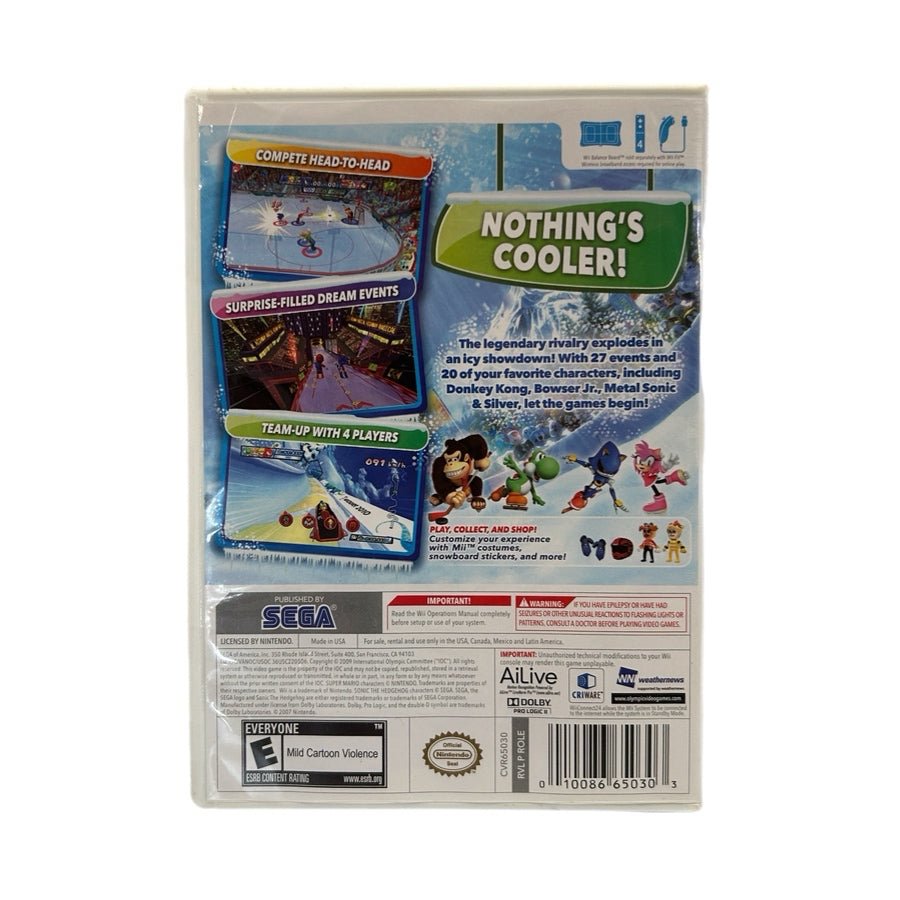 Mario & Sonic at the Olympic Winter Games Nintendo Wii 2009 Rated E | Finer Things Resale