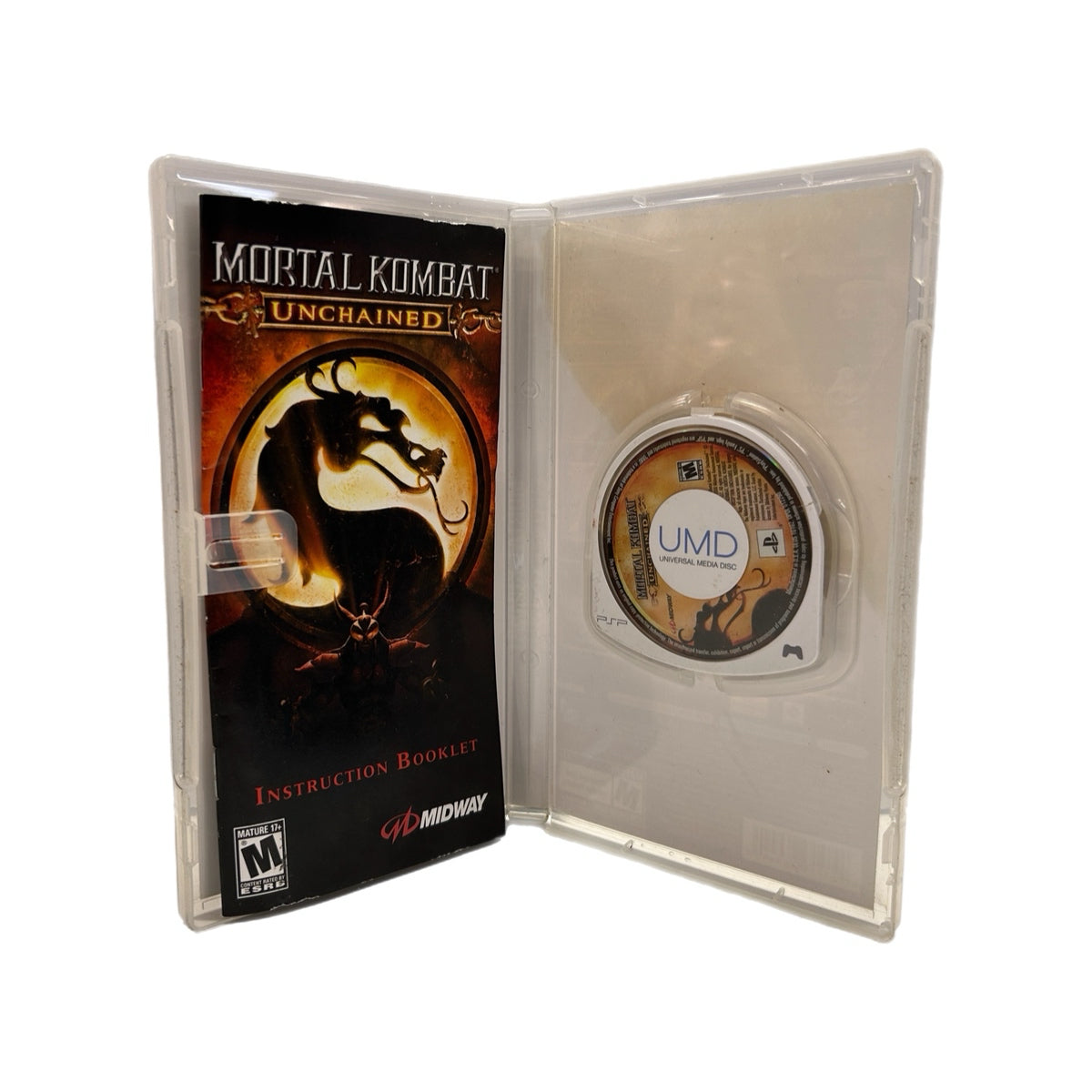 Mortal Kombat Unchained Sony PSP Game 2006 Complete with manual Rated M
