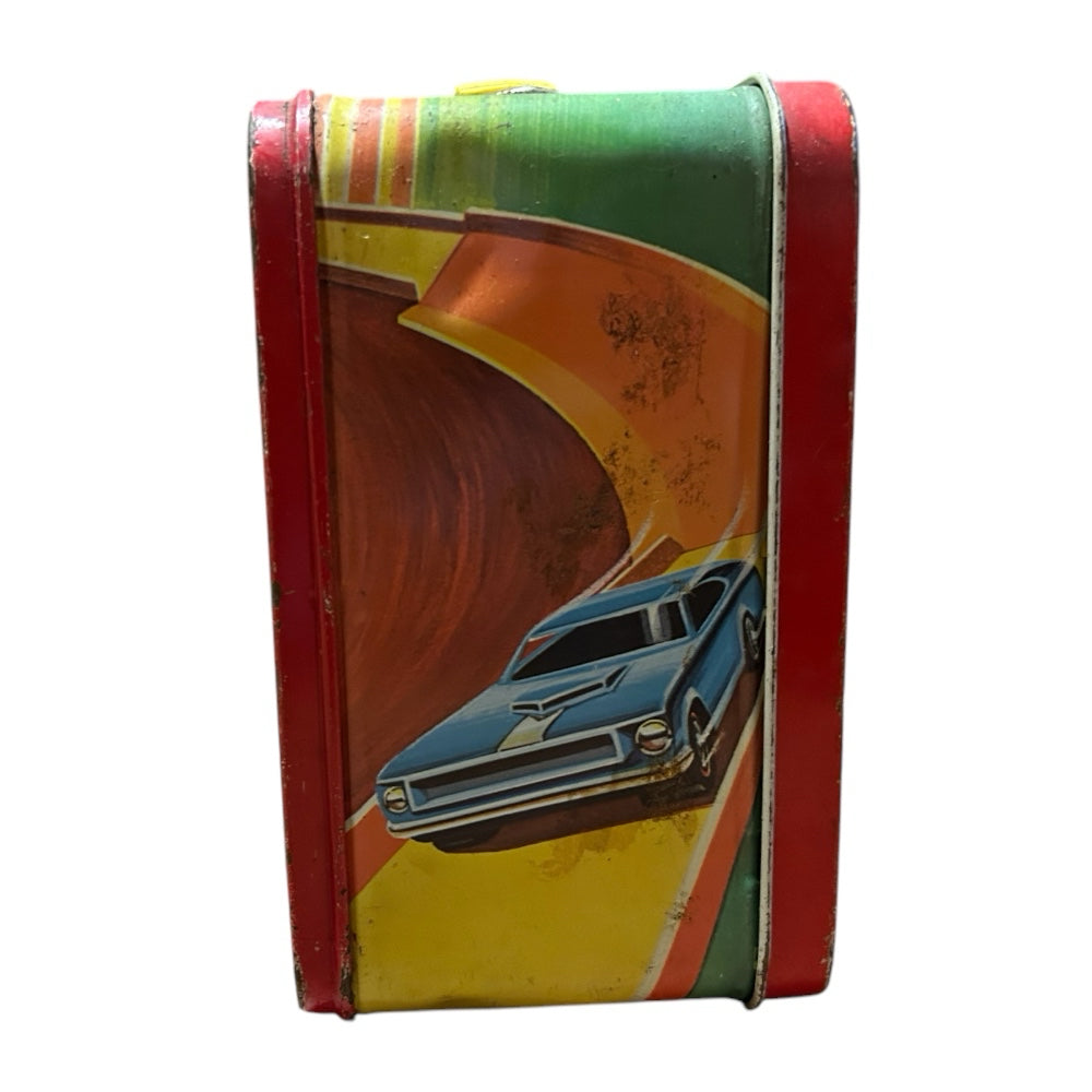 Hot Wheels Red Line Metal Lunchbox with Thermos King-Seeley VINTAGE 1969 | Finer Things Resale