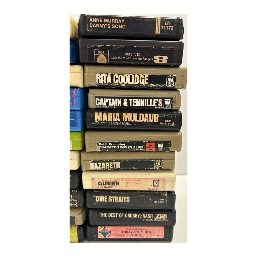 9 track Tape Lot 32  Mixed Country Rock Gospel Pop VINTAGE 1970's | Finer Things Resale