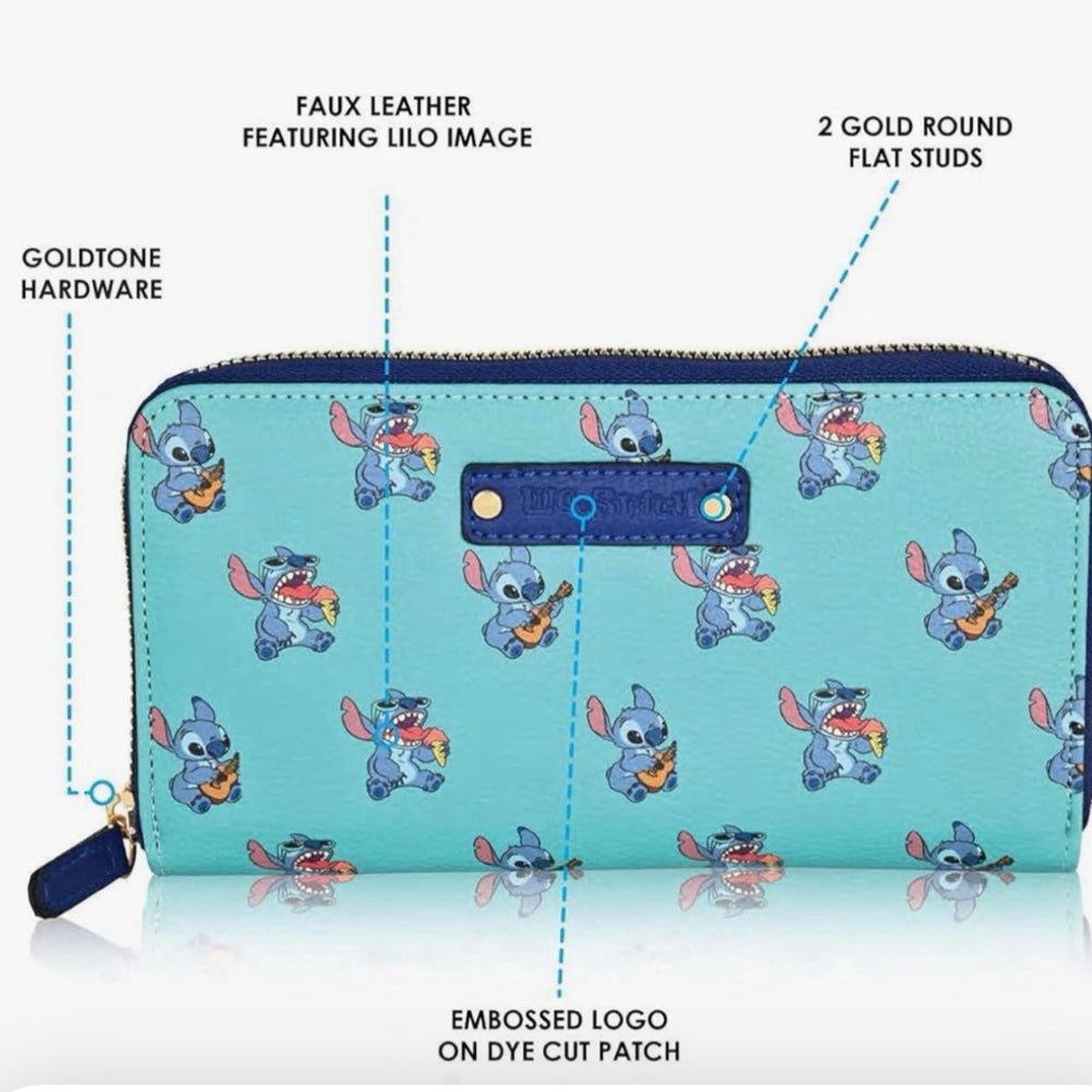 Disney Lilo & Stitch Zip Around Wallet NWT | Finer Things Resale