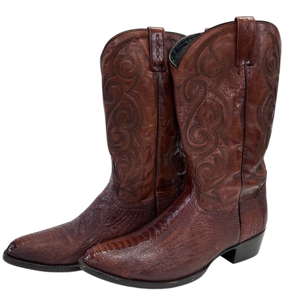 Dan Post Ostrich Leg Western Cowboy Boots 26636 SIZE 11 D | Finer Things Resale