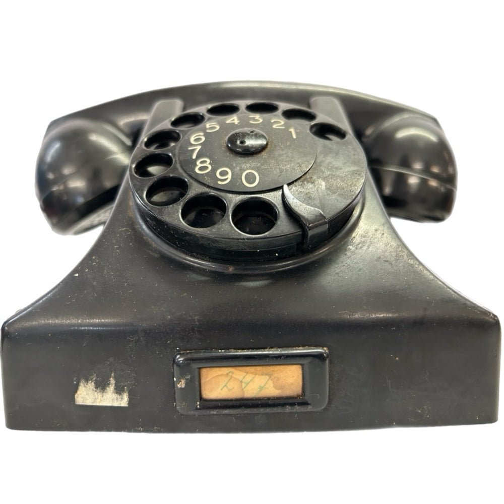 Ericsson Reun PTT Black Rotary Dial Telephone Bakelite VINTAGE 1950'S | Finer Things Resale