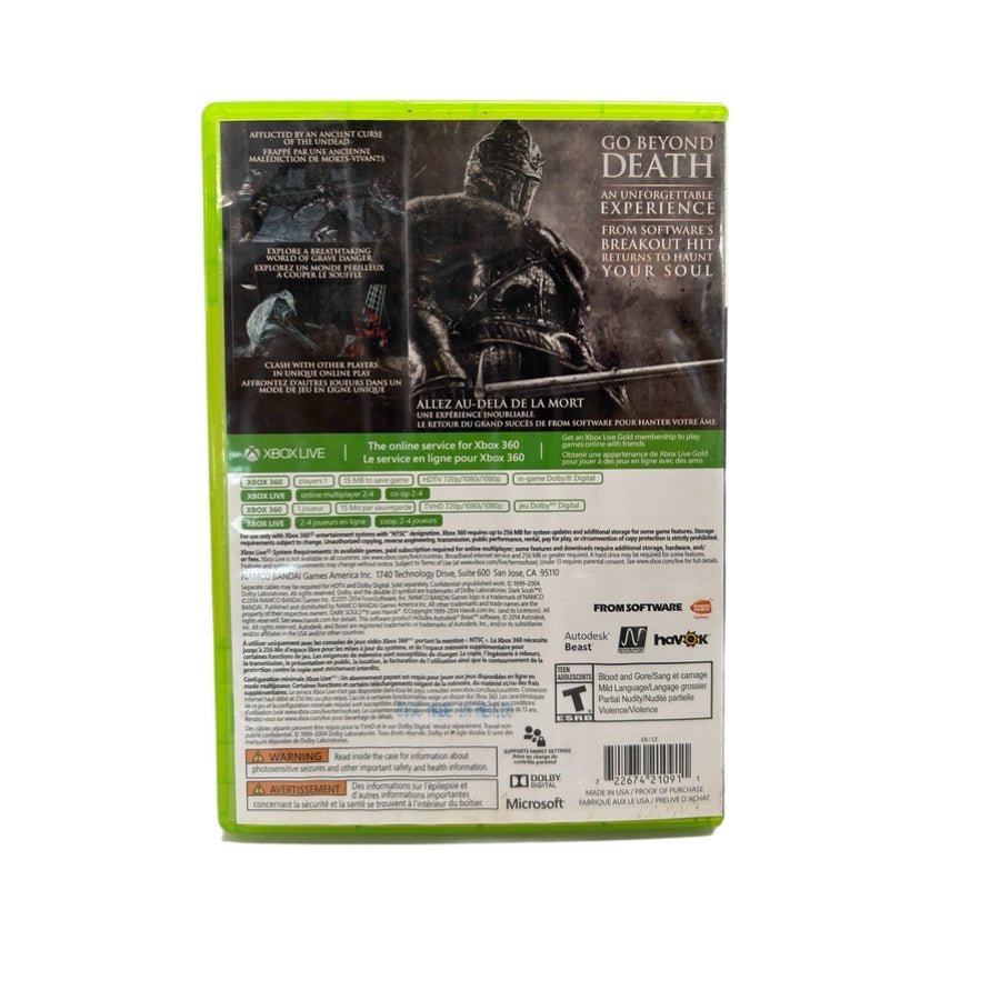 Dark Souls II XBOX 360 game Bandai Namco 2014 Rated T | Finer Things Resale