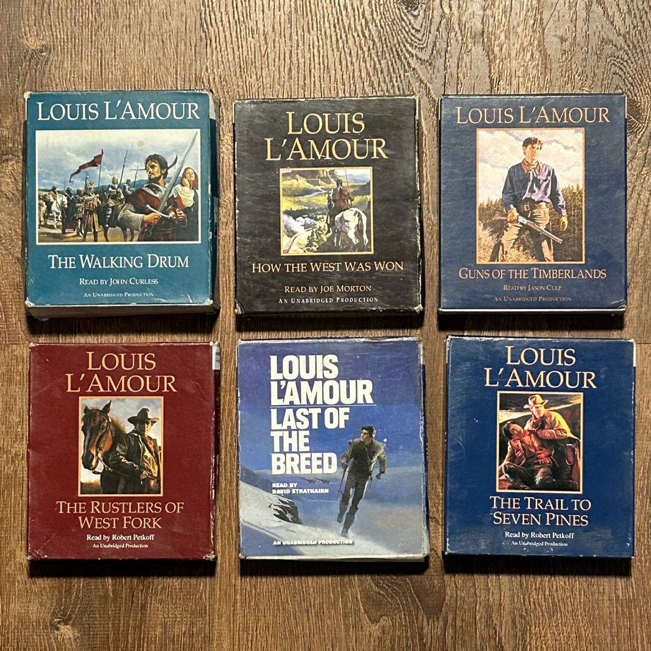 Louis L'Amour Western Audio Books on CD Set of 6 | Finer Things Resale