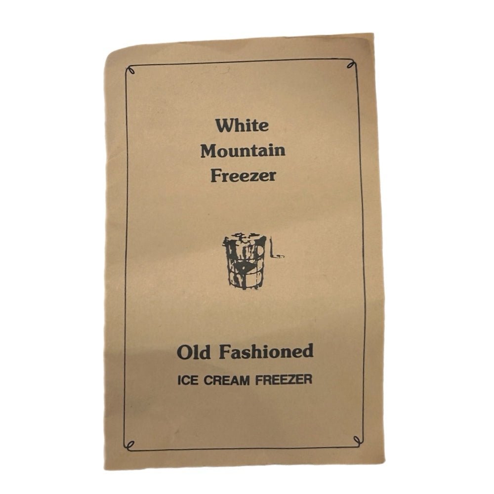 White Mountain Ice Cream Freezer Hand Crank Ice Cream Maker Mini Junior VINTAGE | Finer Things Resale