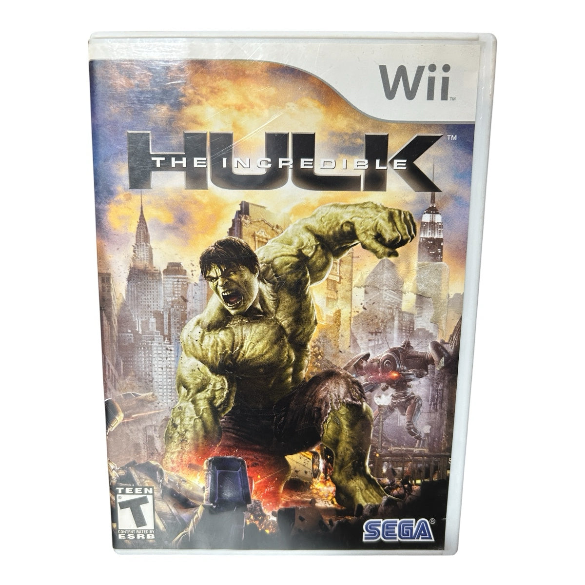 The Incredible Hulk Nintendo Wii game Sega 2008 Rated T CIB