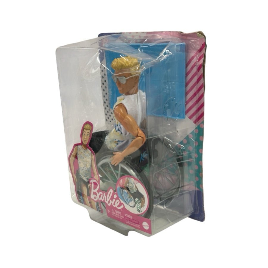 Barbie Fashionistas Ken #167 Wheelchair with Ramp GWX93 2020 New Damaged Box | Finer Things Resale