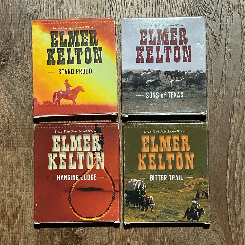 Elmer Kelton Western Audio Books Lot of 4 Western Graphic Novels | Finer Things Resale