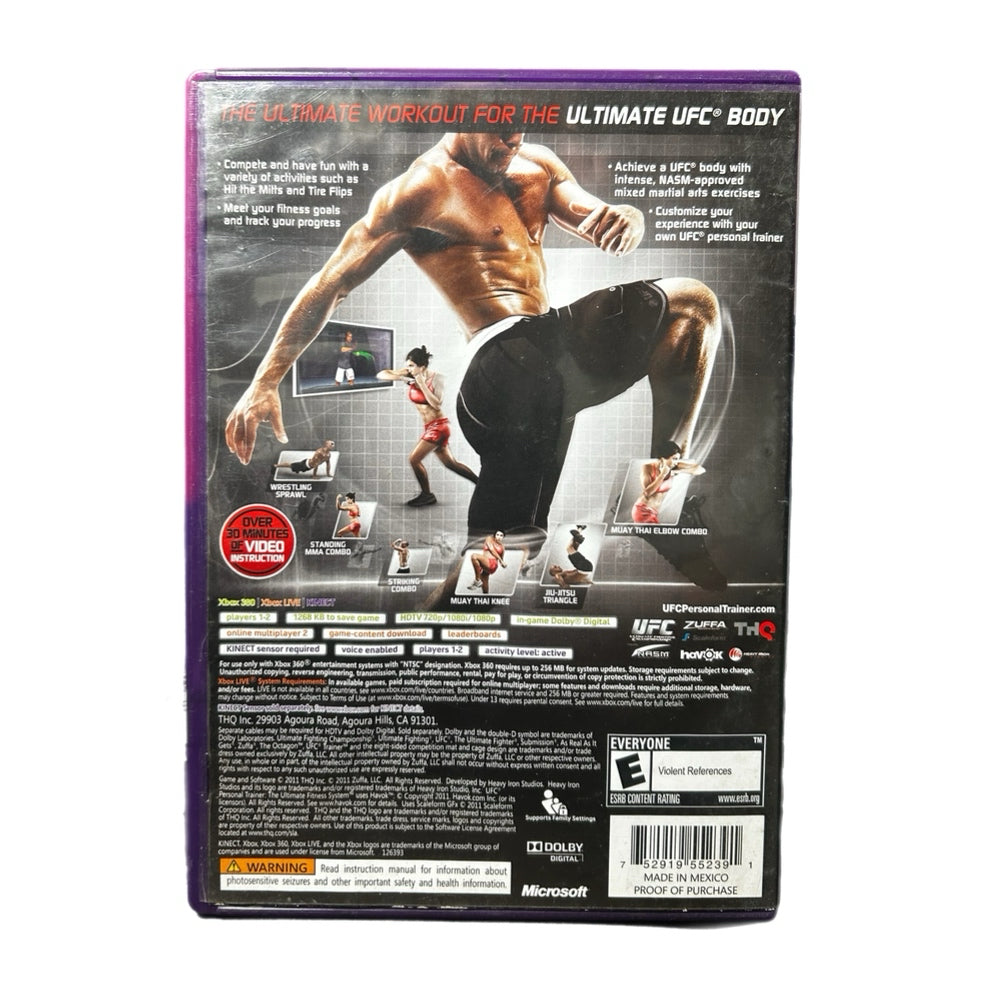 UFC Trainer The Ultimate Fitness System XBOX 360 Kinect game 2011 Rated E | Finer Things Resale
