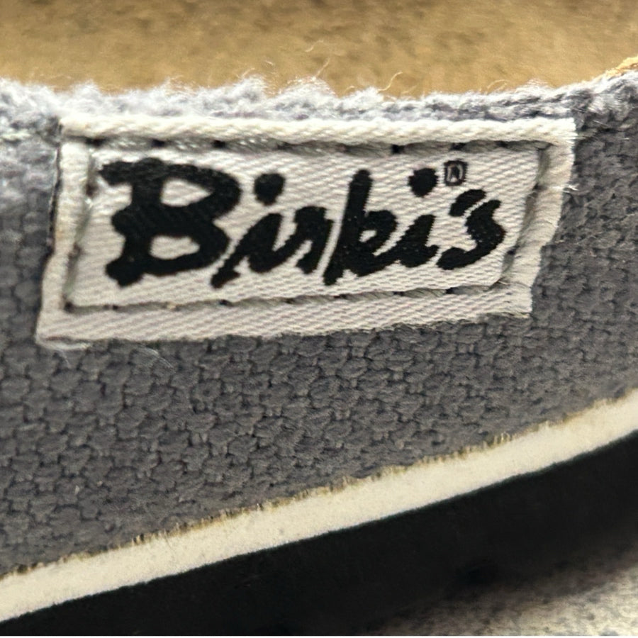 Birki's by Birkenstock Kids Gray Canvas Slip On Mules Clogs Sandals US 12 EU 30