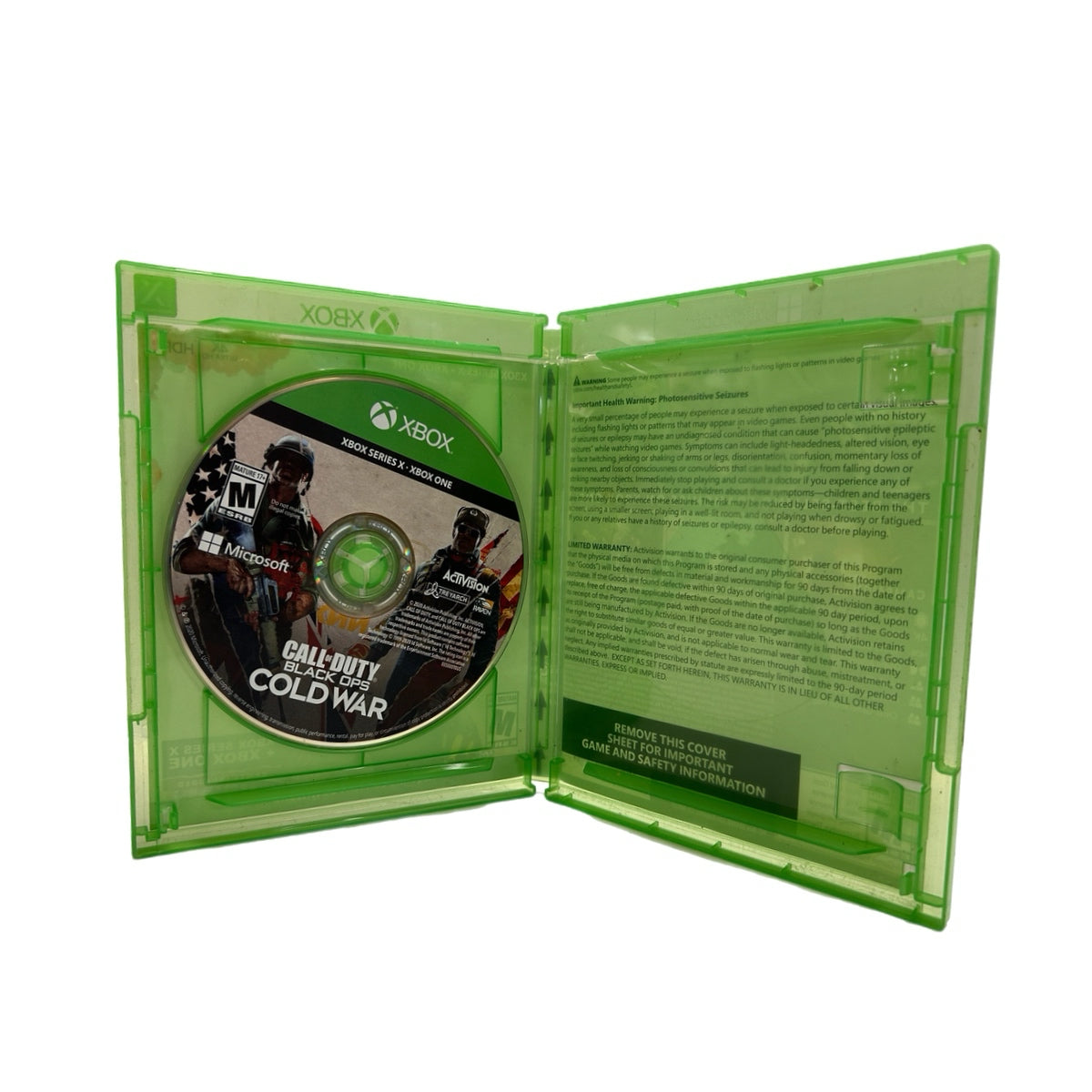 Call of Duty Black Ops Cold War XBOX One Game Series X 2020 Rated M 17+