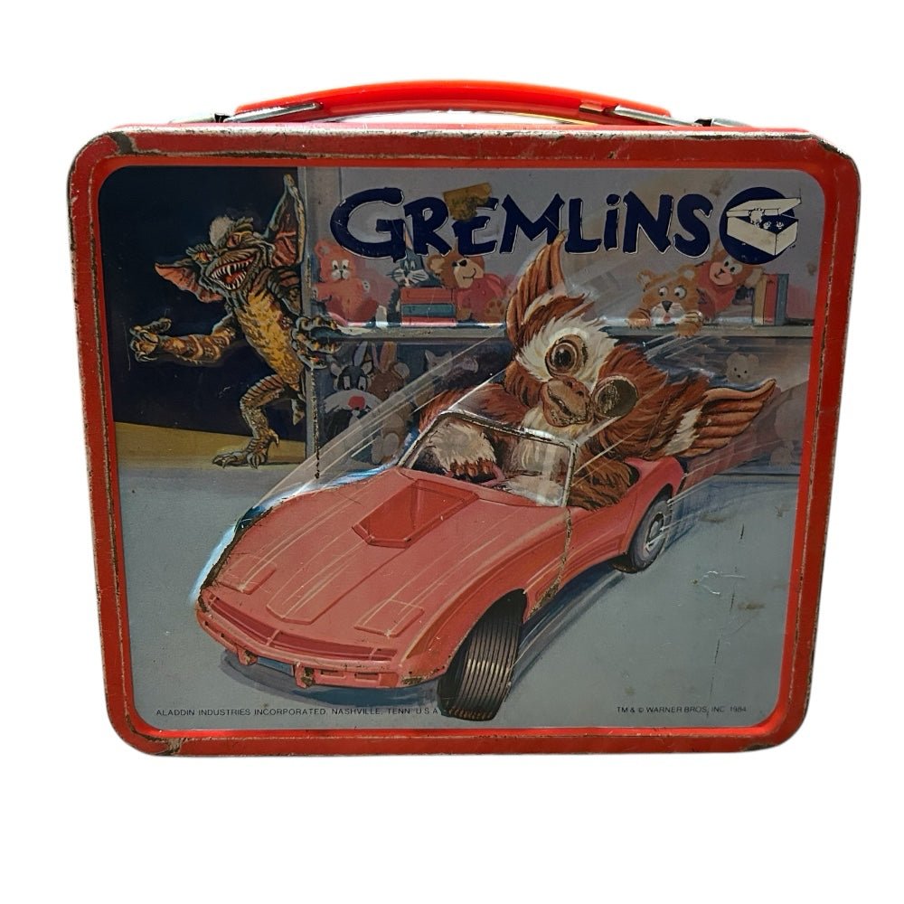 Gremlins Gizmo Metal Lunchbox Warner Bros Aladdin VINTAGE 1984 | Finer Things Resale