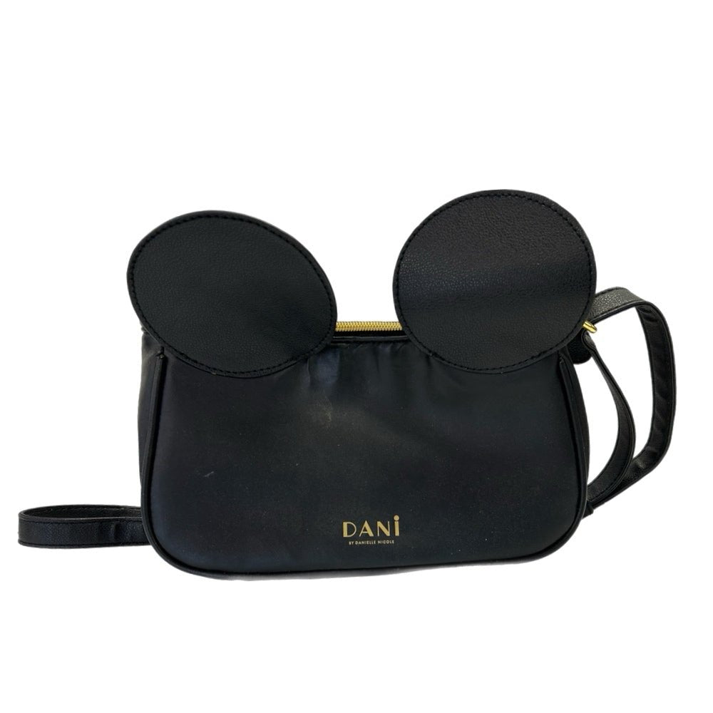 Disney DANI by Danielle Nicole Micky Mouse Ear Crossbody Faux Leather Bag Purse | Finer Things Resale