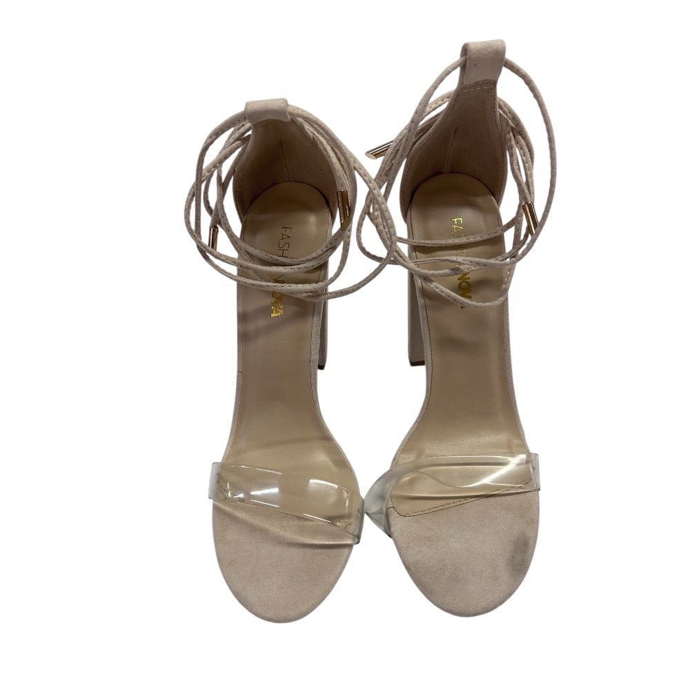 Fashion Nova Hi Heel Strappy Sandals SIZE 7.5 | Finer Things Resale