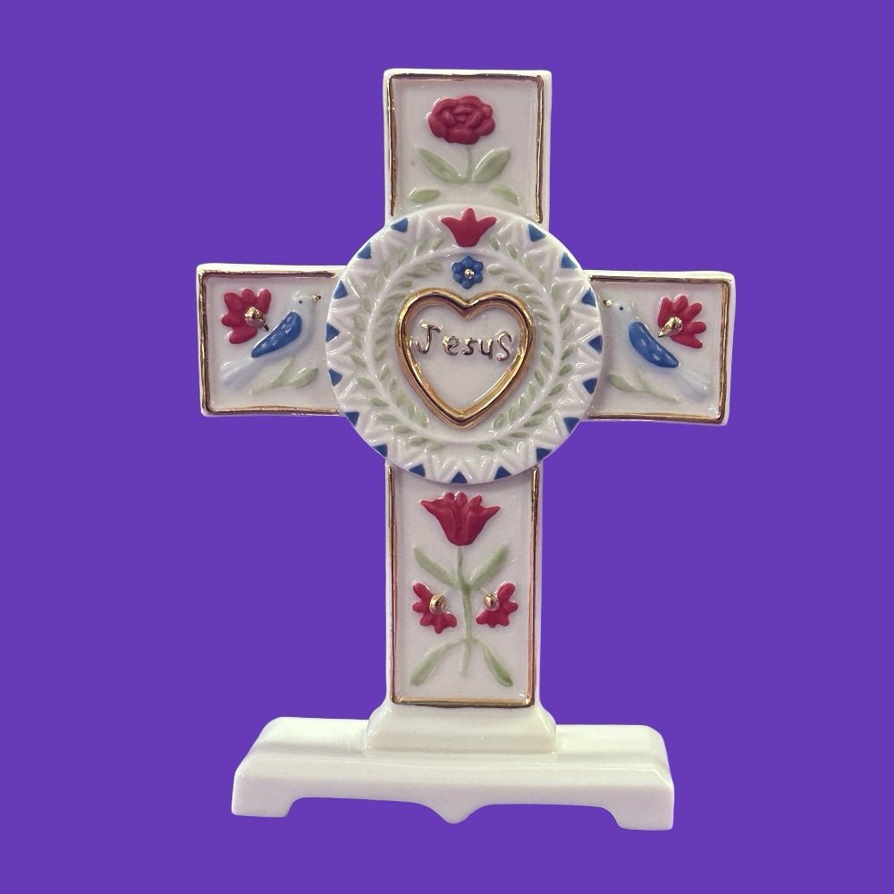 Americana Porcelain Cross Figure by Lenox Elegant Cross Collection RETIRED! | Finer Things Resale