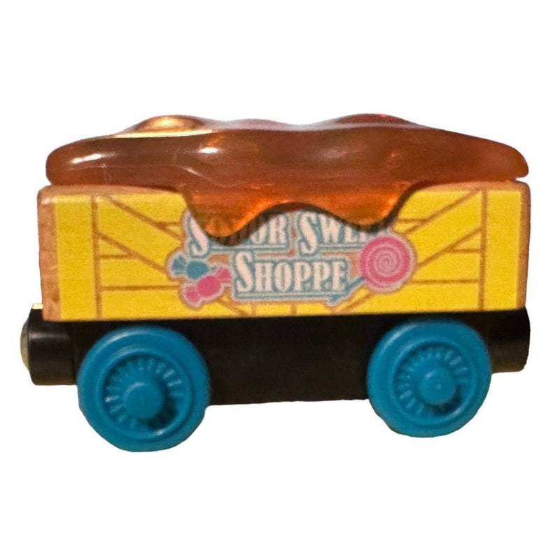 Mattel Thomas & Friends Sodor Sweet Shoppe Caramel Car Wooden Railway Car 2012 | Finer Things Resale