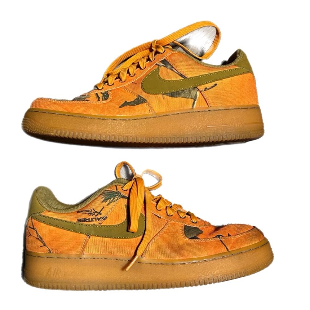 nike air force 1 realtree camouflage low sneakers a20441-800 size 9