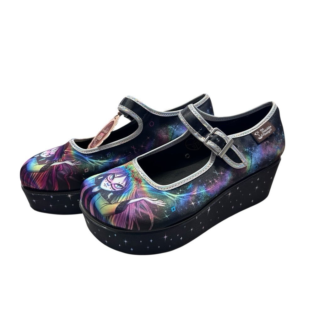 Chocolaticas Hot Chocolate Designs Double Cream Pagan Spirit Mary Janes SZ 5 NWT | Finer Things Resale