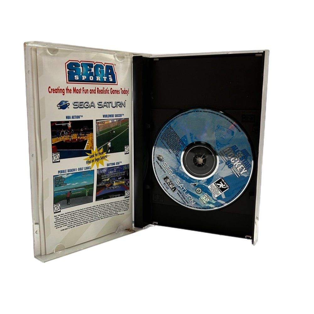 Sega Sports NHL All-Star Hockey Sega Saturn Game with booklet VINTAGE 1998 | Finer Things Resale