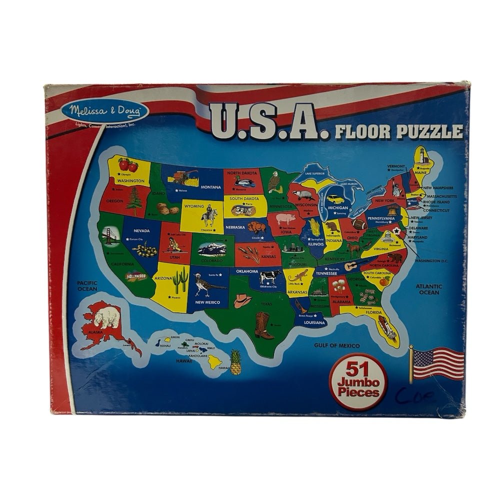 Melissa & Doug USA 51pc Floor Puzzle | Finer Things Resale