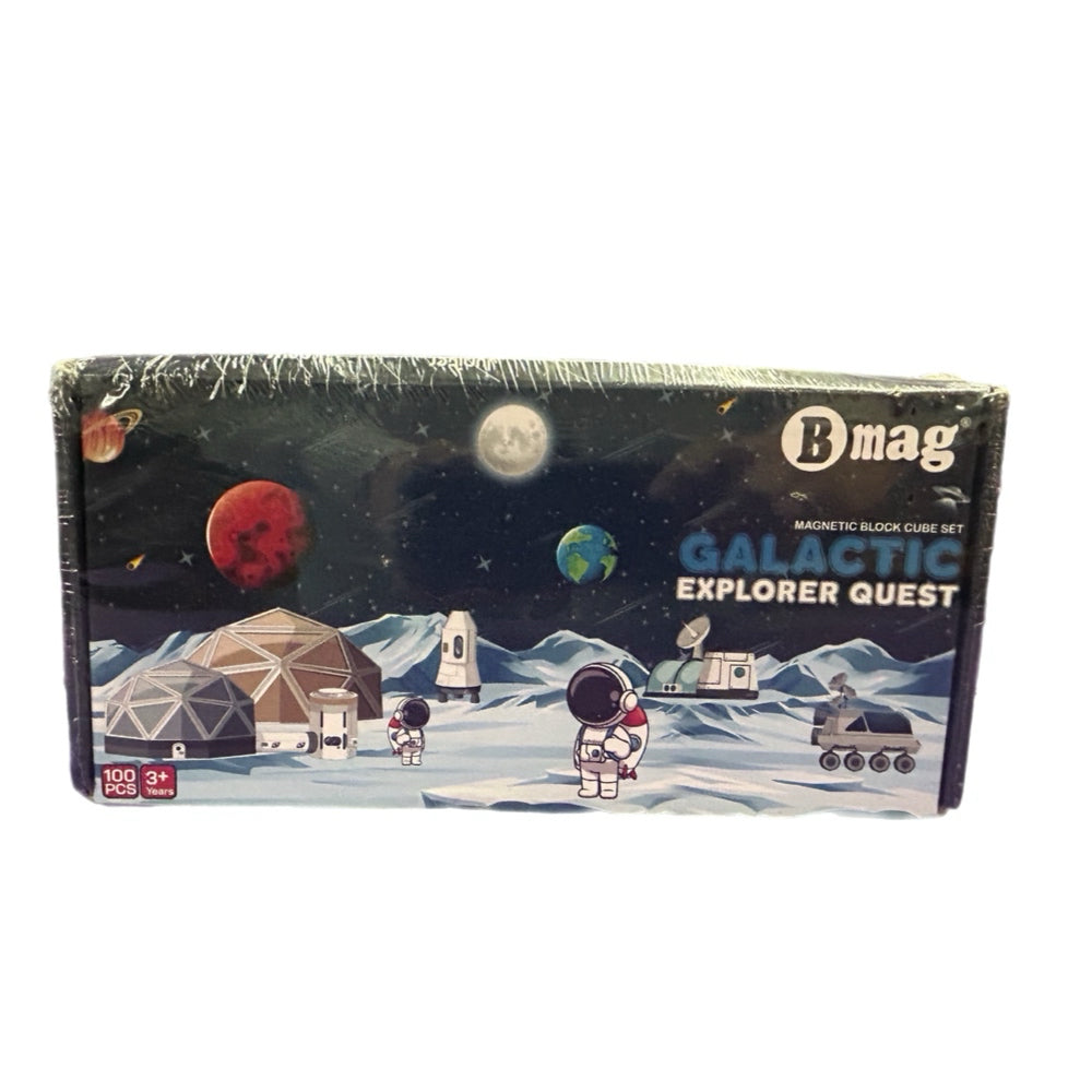 Galactic Explorer Quest Magnetic Building Blocks 100pc Magnetic Cubes BRAND NEW!