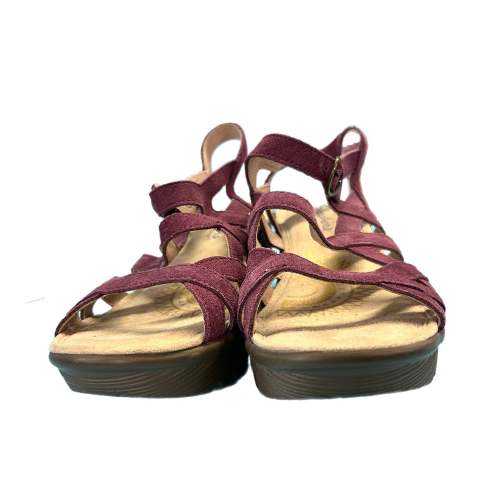 Skechers Parallel Three Strap Buckle Slingback Wedge Sandal SIZE 10