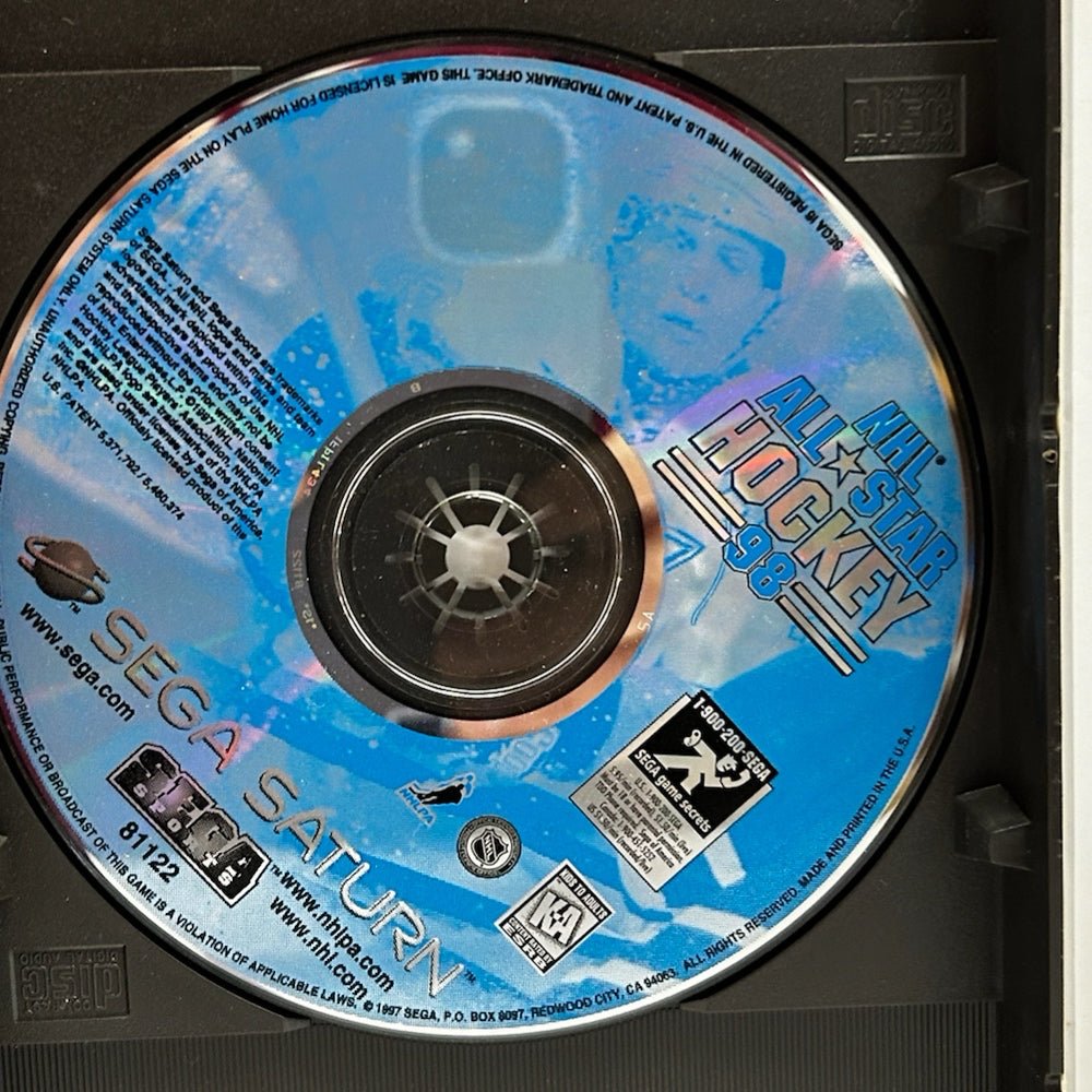 Sega Sports NHL All-Star Hockey Sega Saturn Game with booklet VINTAGE 1998 | Finer Things Resale