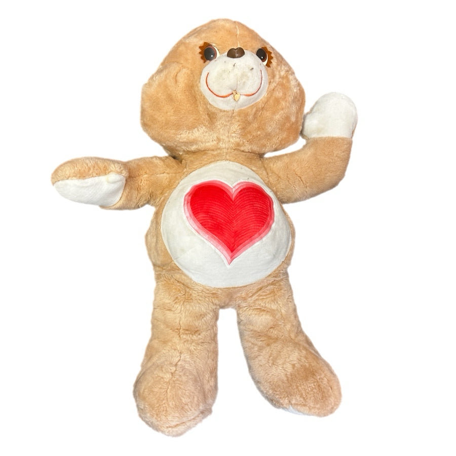 Kenner Care Bears Tenderheart Bear Jumbo 36" Plush Giant American Greetings 1984 | Finer Things Resale