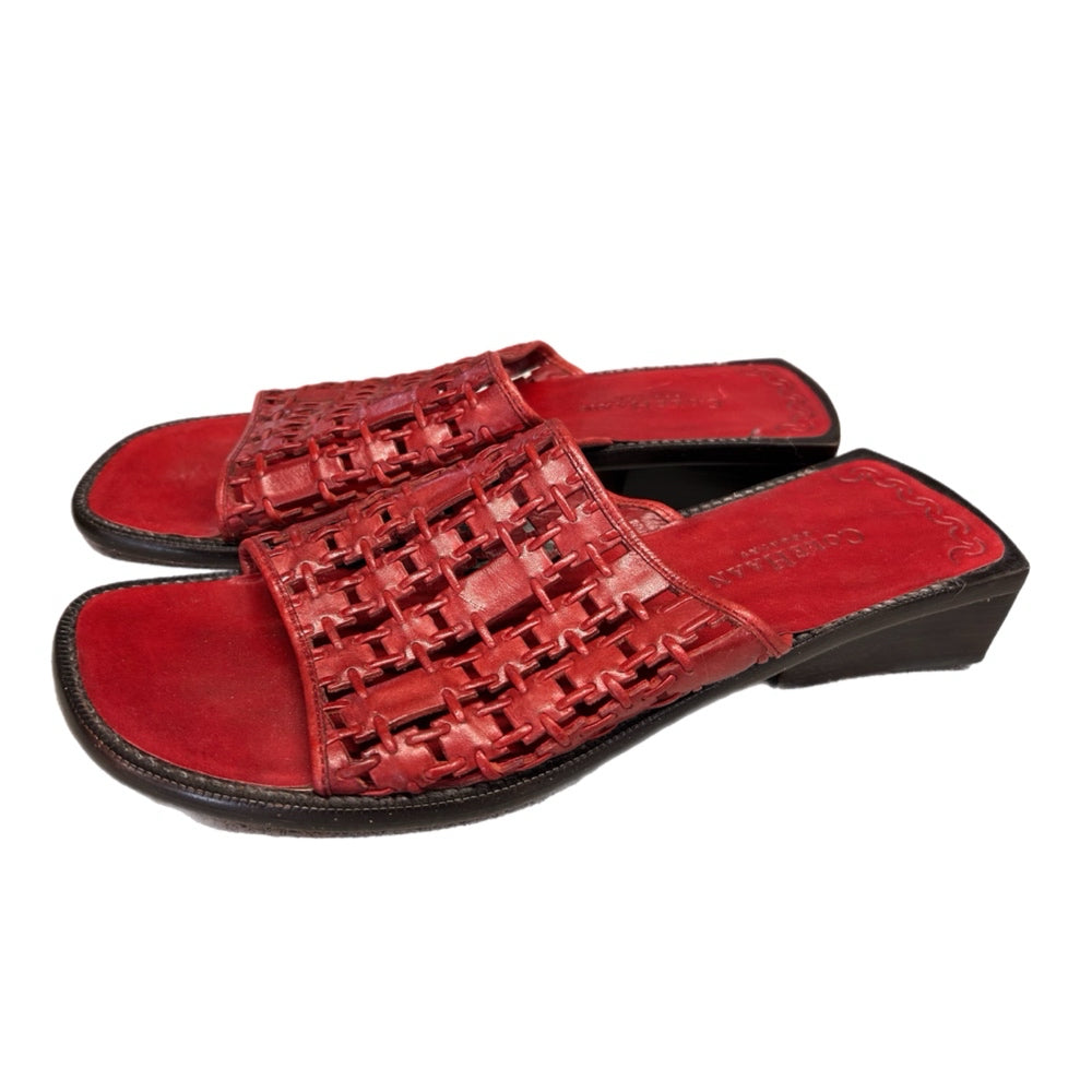 Cole Haan Country woven leather slide sandals SIZE 9.5