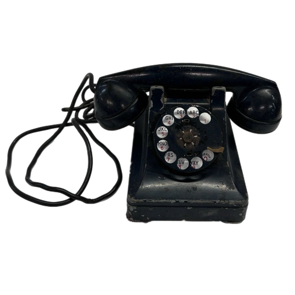Bell System By Western Electric Rotary Desk Telephone F1  Bakelite VINTAGE 1940s | Finer Things Resale