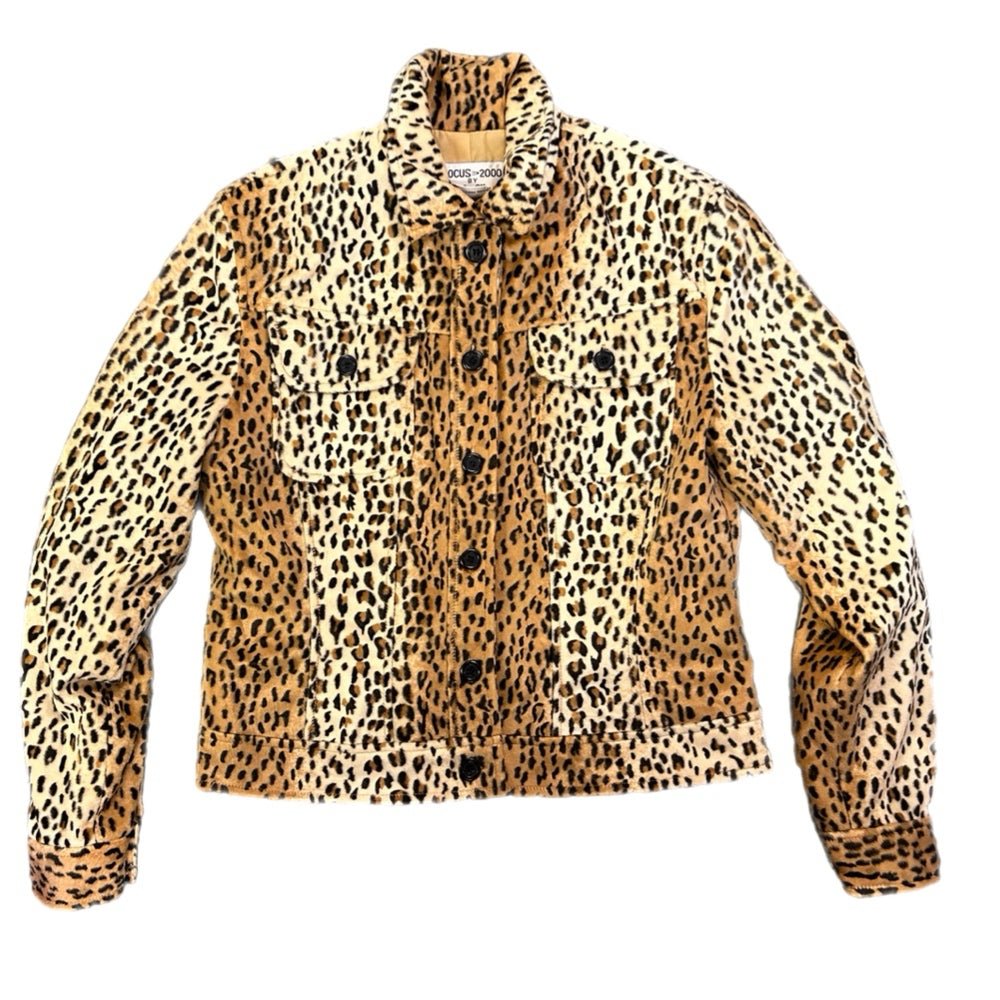 Focus 2000 Leopard print jacket SIZE 6 | Finer Things Resale