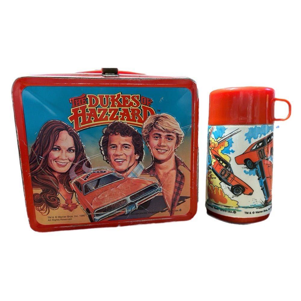 Dukes of Hazzard General Lee Bo Luke Daisy Lunchbox with Thermos Aladdin 1980 | Finer Things Resale