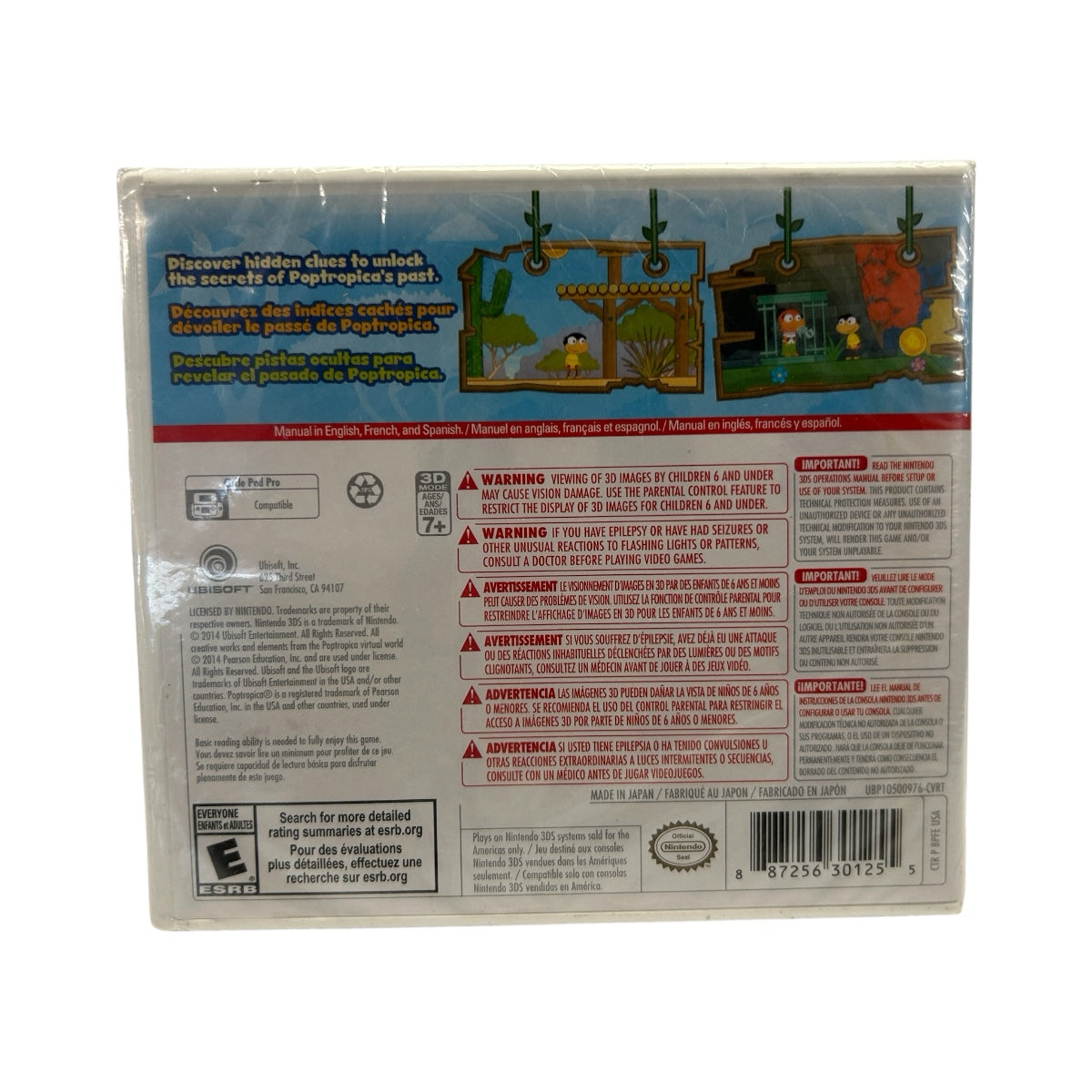 Poptropica Forgotten Islands Nintendo 3DS Game 2014  CIB with manuall NEW SEALED