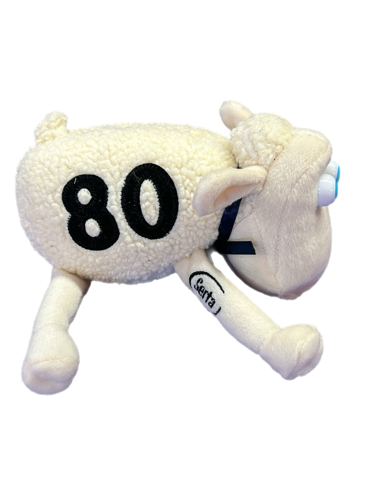 Serta Mattress 80 Years & Counting plush stuffed sheep #80 | Finer Things Resale