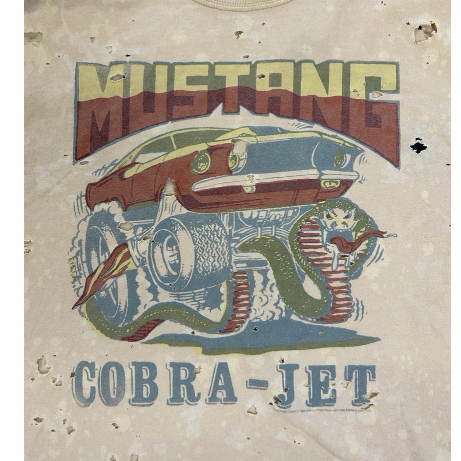Junk Food Clothing Mustang Cobra-Jet Distressed Graphic t-shirt LARGE | Finer Things Resale