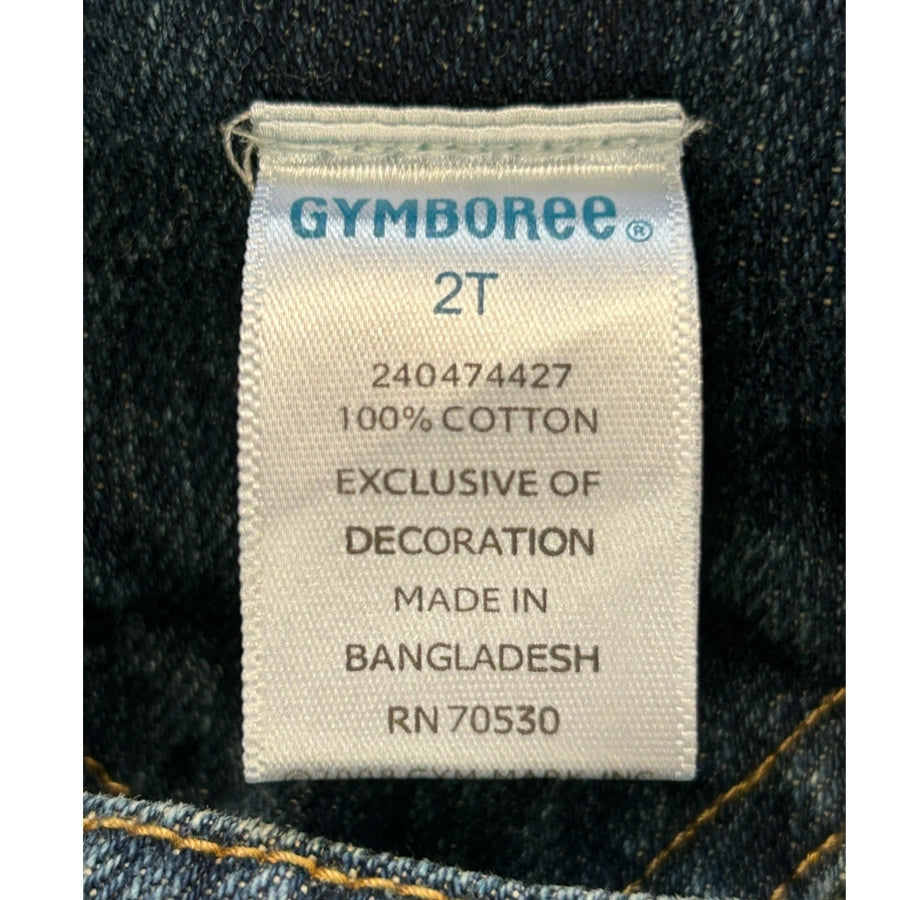 Vintage Gymboree Polar Bear Denim Overalls  Embroidered Bear Y2K Boys 2T