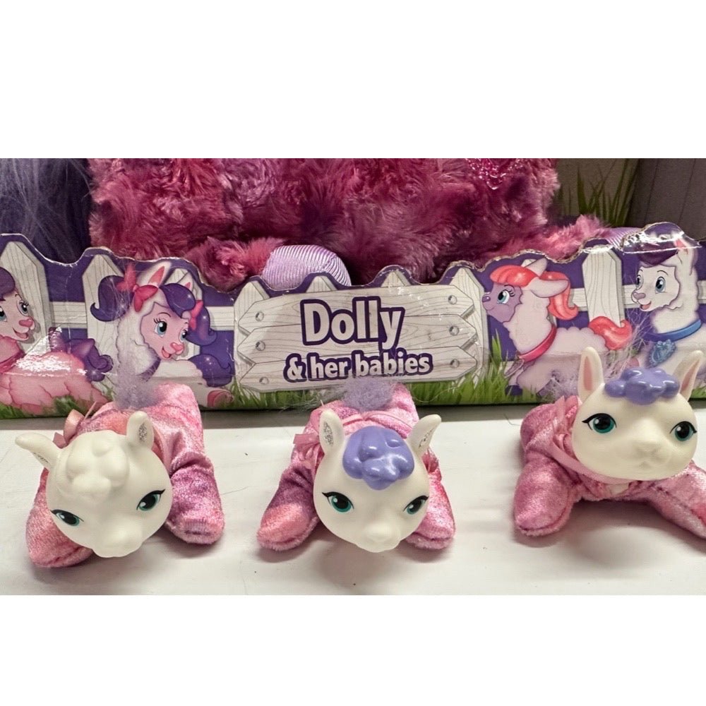 Llamacorn Surprise Dolly & 3 babies plush stuffed animal Llama Unicorn | Finer Things Resale