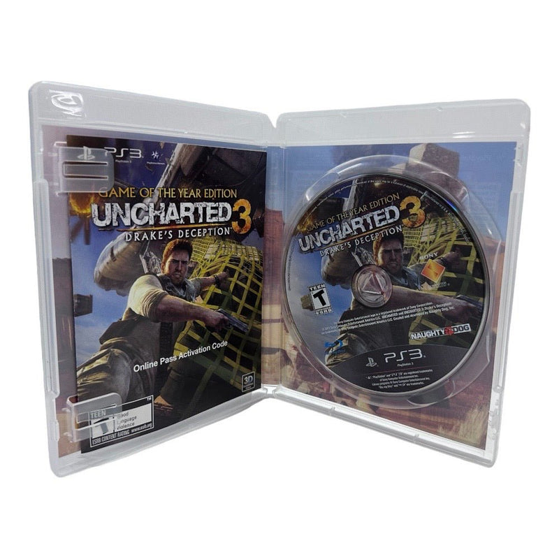 Uncharted Drakes's Deception Playstation 3 PS3 game Game of Year Edition Rated T | Finer Things Resale