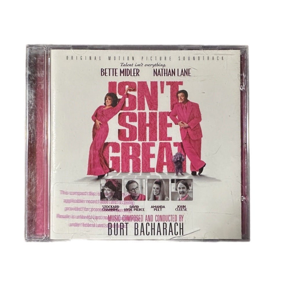 Isn't She Great Original Motion Picture Soundtrack CD Burt Bacharach 2000 | Finer Things Resale