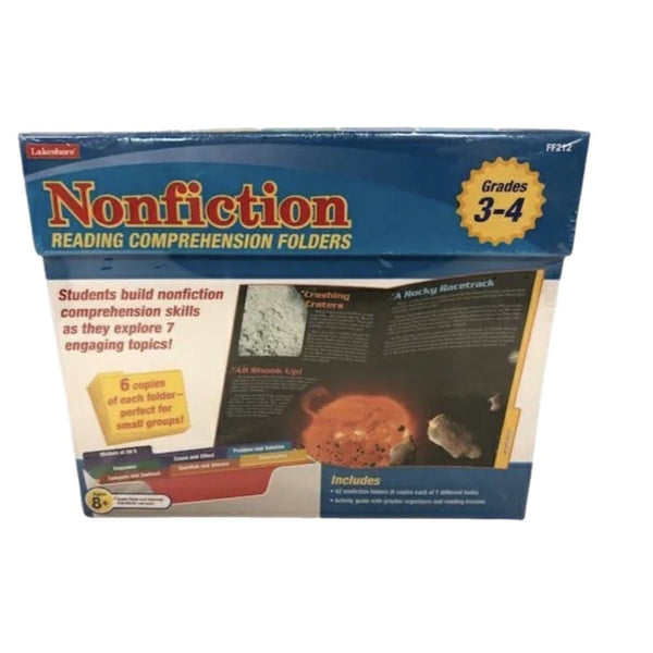 Lakeshore Learning Nonfiction Reading Comprehension Folders Grades 3-4 BRAND NEW | Finer Things Resale