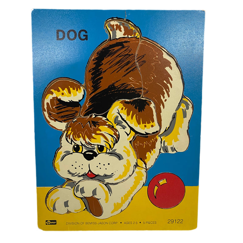 Vintage Connor Bemiss-Jason  5pc wooden DOG puzzle
