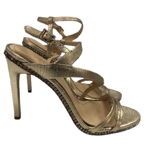 Vince Camunto Imagine Hi Heel Stiletto strappy rhinestone sandals SIZE 8.5M | Finer Things Resale