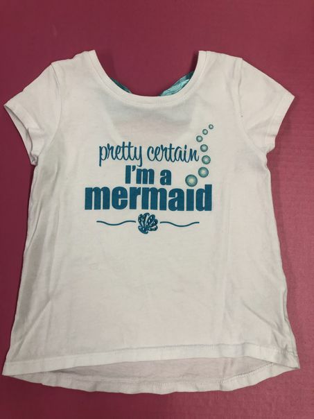 Disney Parks "Pretty Certain I'm a Mermaid" short sleeve shirt  SIZE SMALL | Finer Things Resale