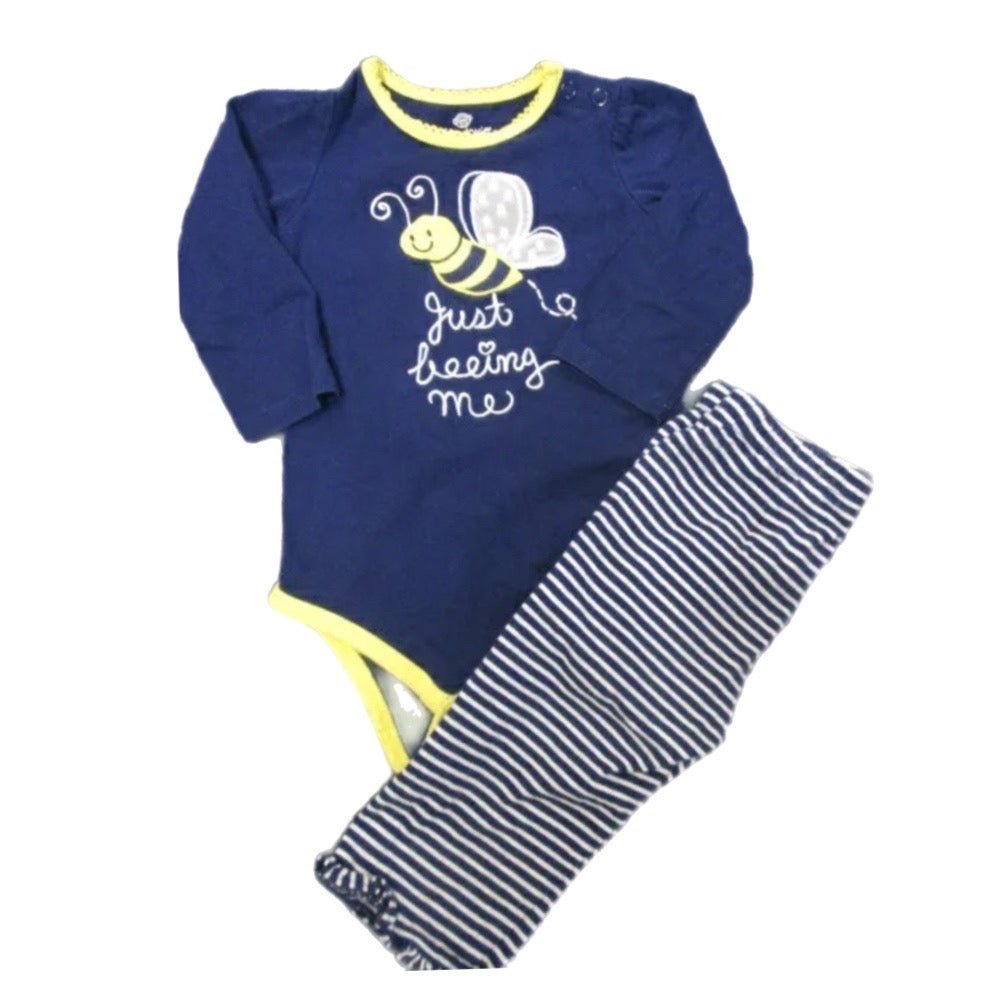 Okie Dokie Just Beeing Me 2pc pant set SIZE 6-9 MONTHS | Finer Things Resale