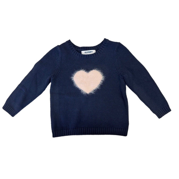 Old Navy heart long sleeve sweater SIZE 2T BRAND NEW! | Finer Things Resale